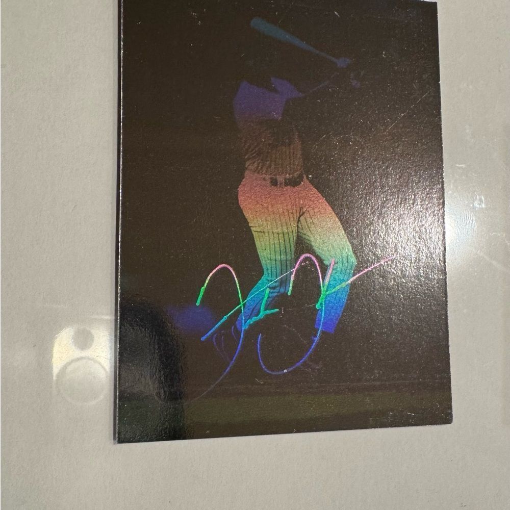 Holographic Baseball Trading Card of frank thomas by arena 1991 limited print
